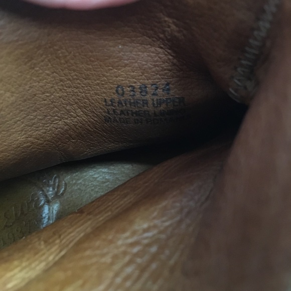 Madewell Women's Approx. Size 7.5 The Biker Boot Distresses Apple Butter Brown - Picture 13 of 16